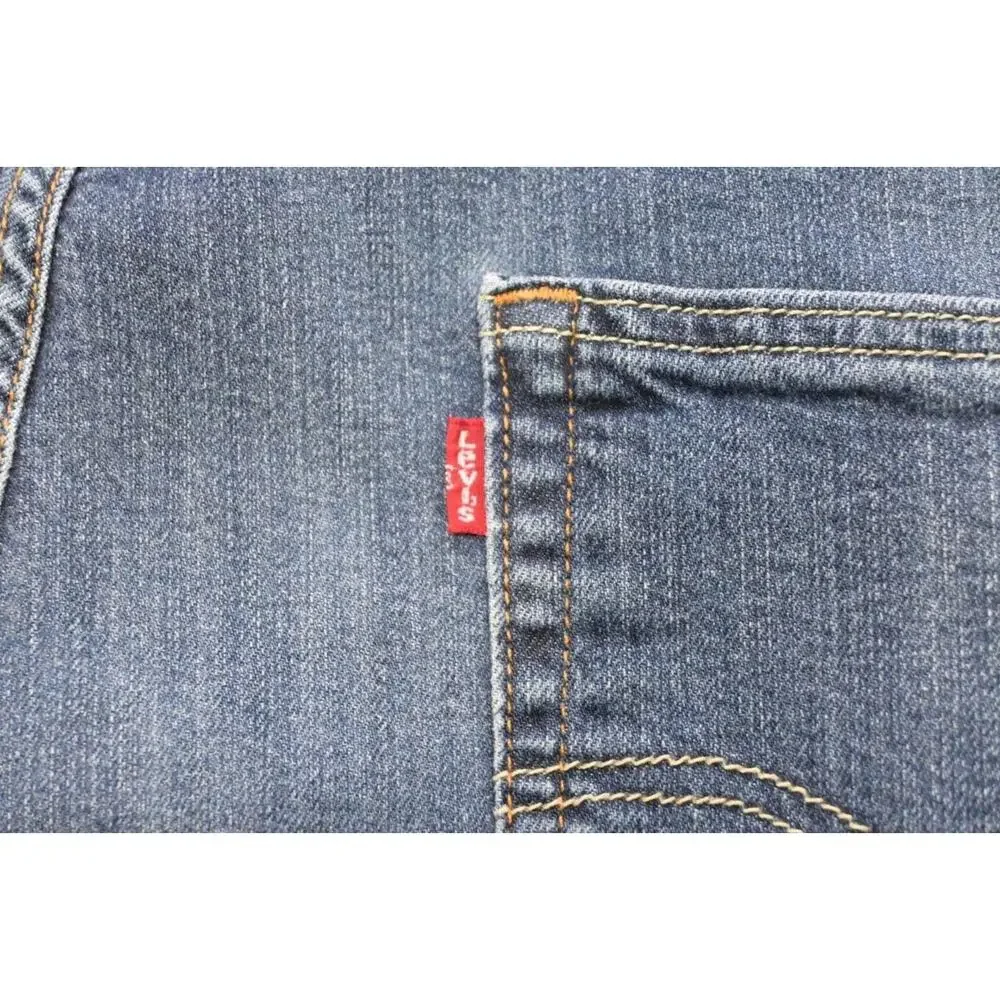 Levi's‎ 505 Regular Fit Straight Stretch Rugged Denim Blue Jeans Mens Sz 40 x 32